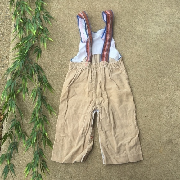 Vintage Corduroy Embroidered Overalls - Picture 6 of 7